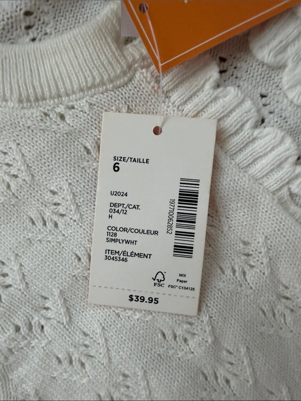 NWT Gymboree Girls Off White Ruffle-Trim Knit Cardigan Sweater size 6